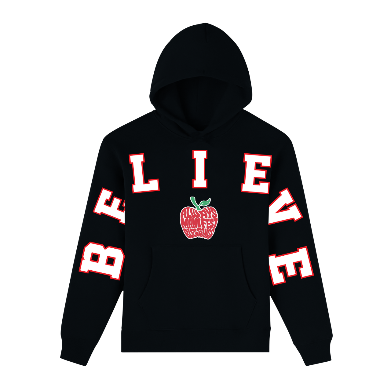 “BELIEVE” Hoodie (Apple Logo)